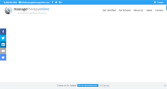 Desktop Screenshot of massagetherapyonline.com
