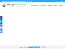 Tablet Screenshot of massagetherapyonline.com